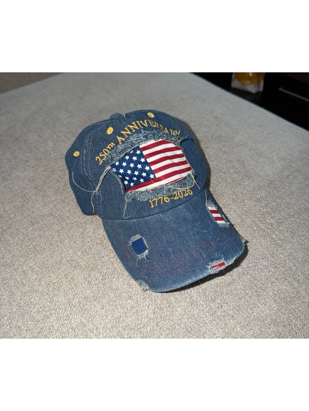 250th United States 4th of July Independence Day Hat BRAND NEW DISTRESSED LOOK